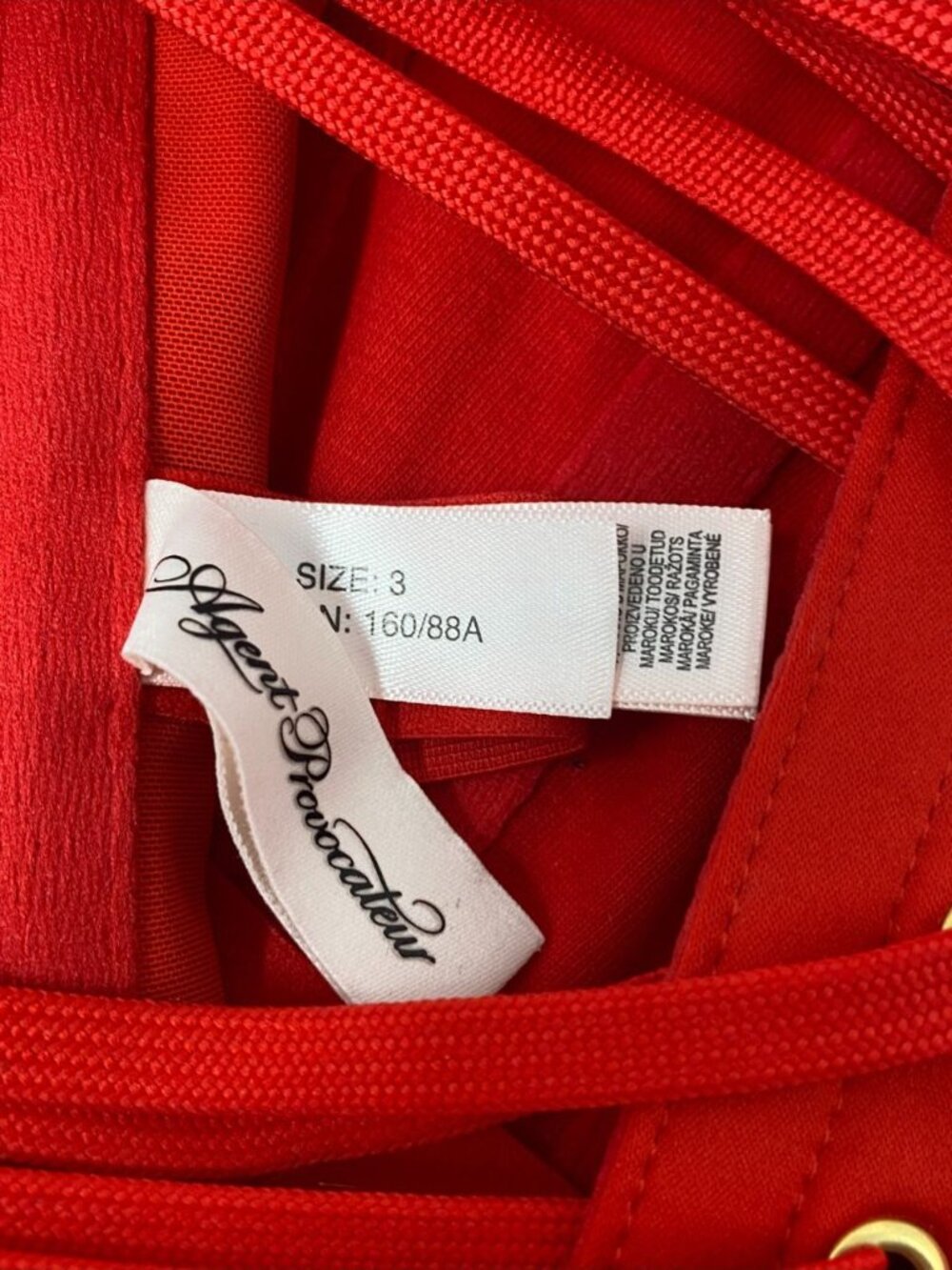 Agent Provocateur Scarlie Red Corset AP3 Medium - Picture 8 of 9